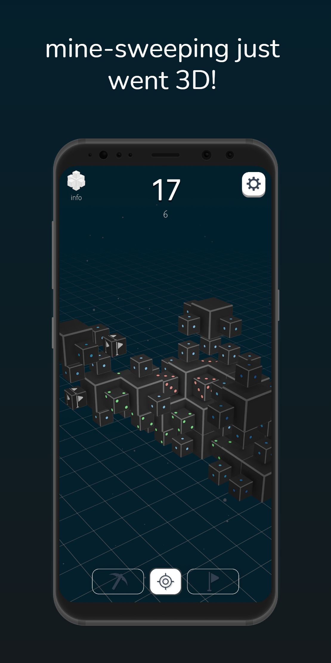 Minar 3D Minesweeper gameplay